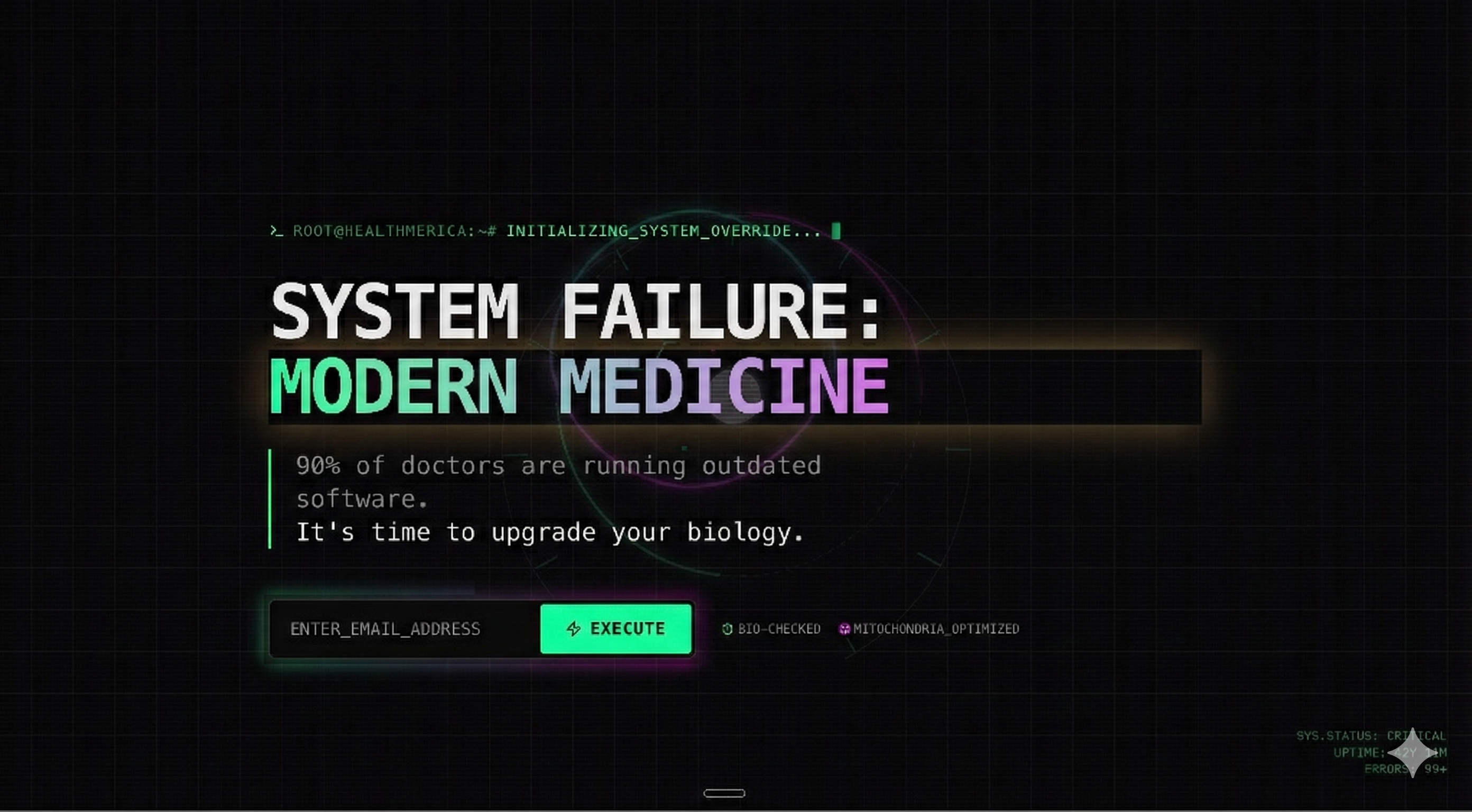 HealthMerica website screenshot